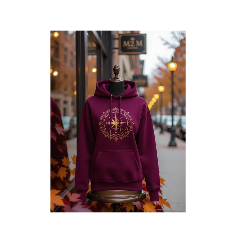 Sweater on a display stand outside of a clothing store on the sidewalk