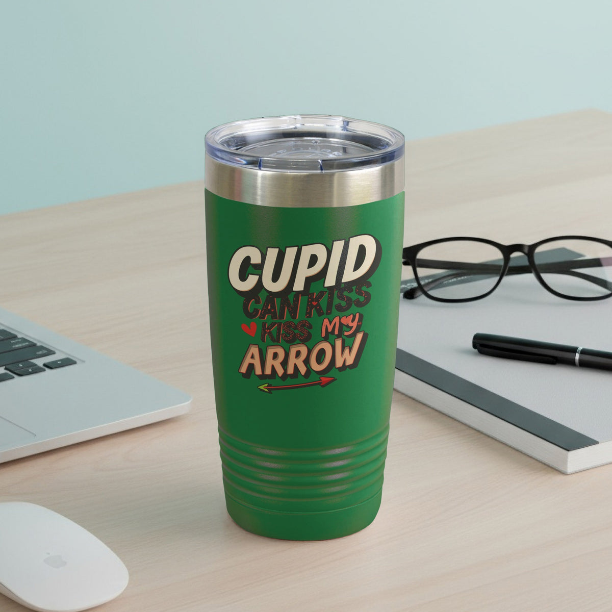 Cupid Can Kiss My Arrow Travel Mug for Valentine's Day