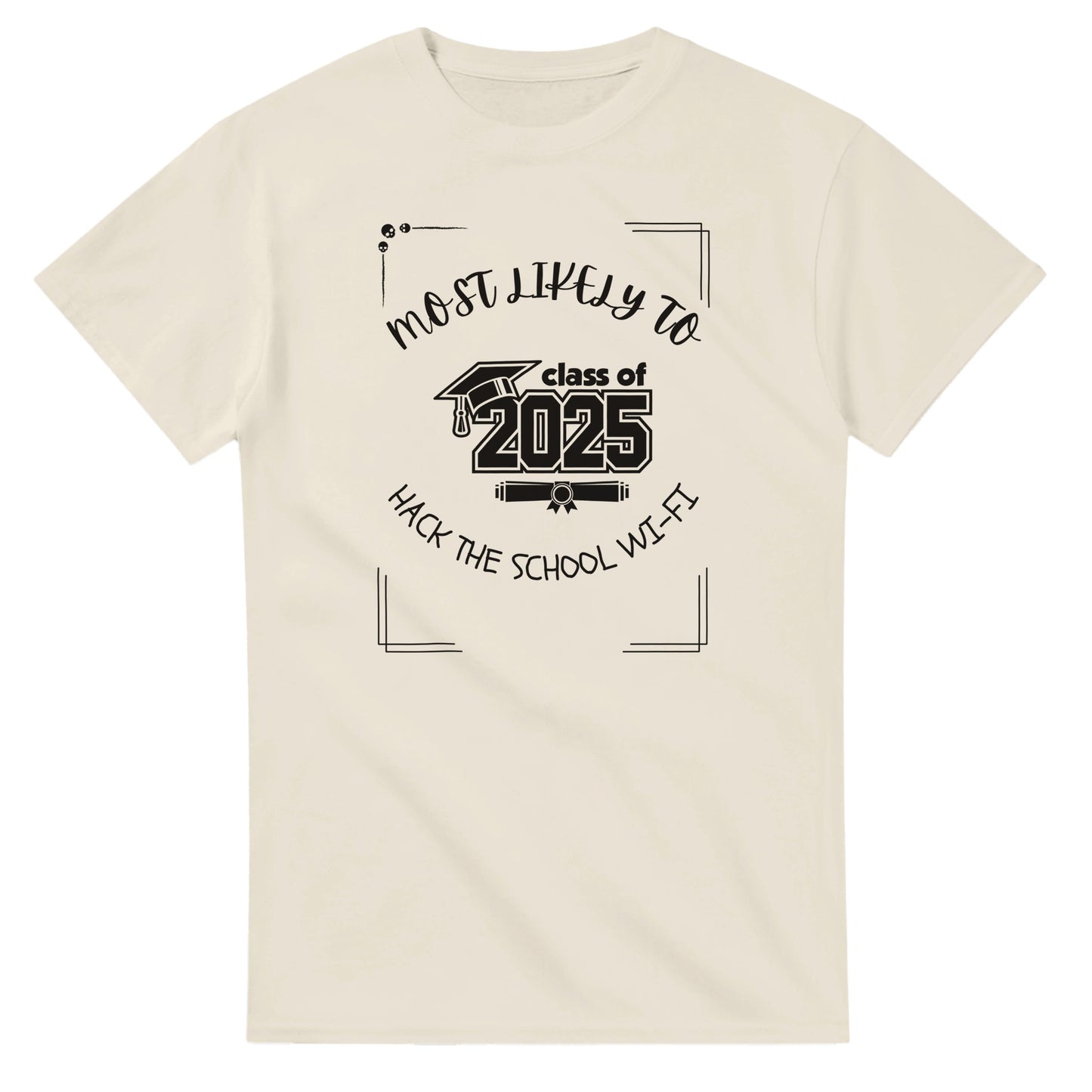 Most Likely To' high school design on a Heavyweight T-shirt