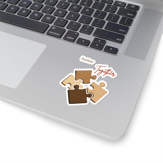 Better Together Puzzle Pieces Sticker Set for Laptops