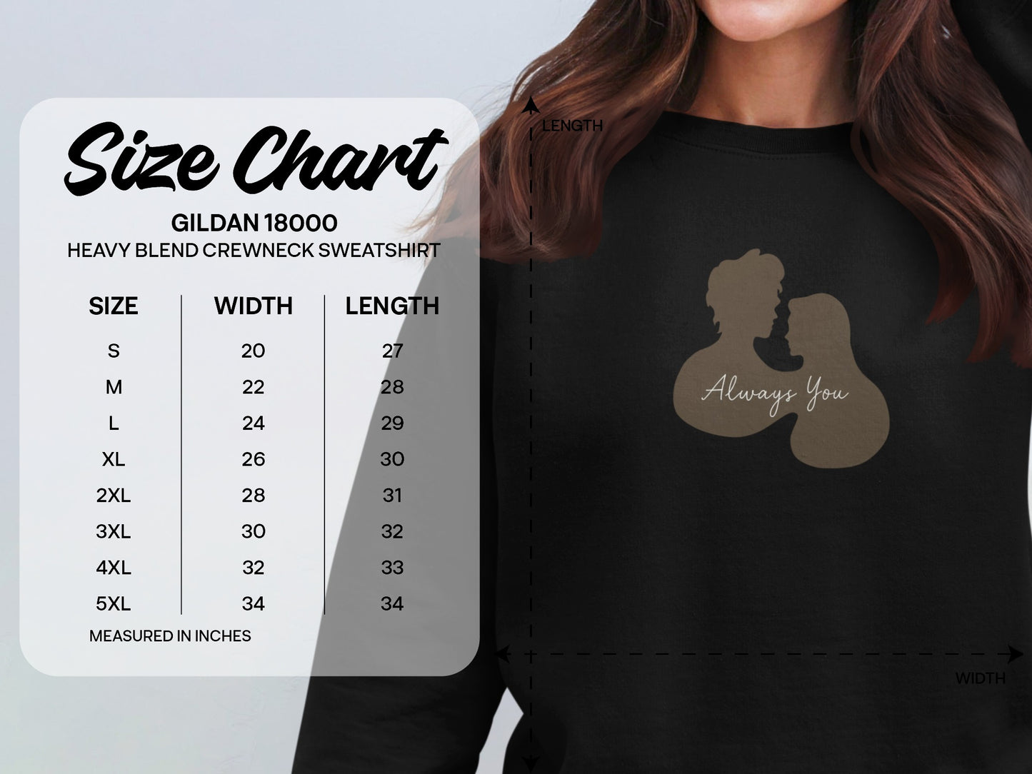 Always You Gildan 18000 Heavy Blend Crewneck Sweatshirt