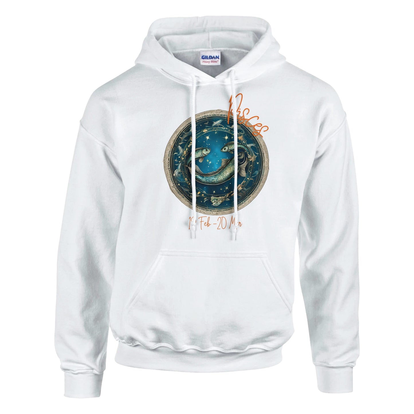 classic unisex pullover hoodie Astrology pisces fish personalized