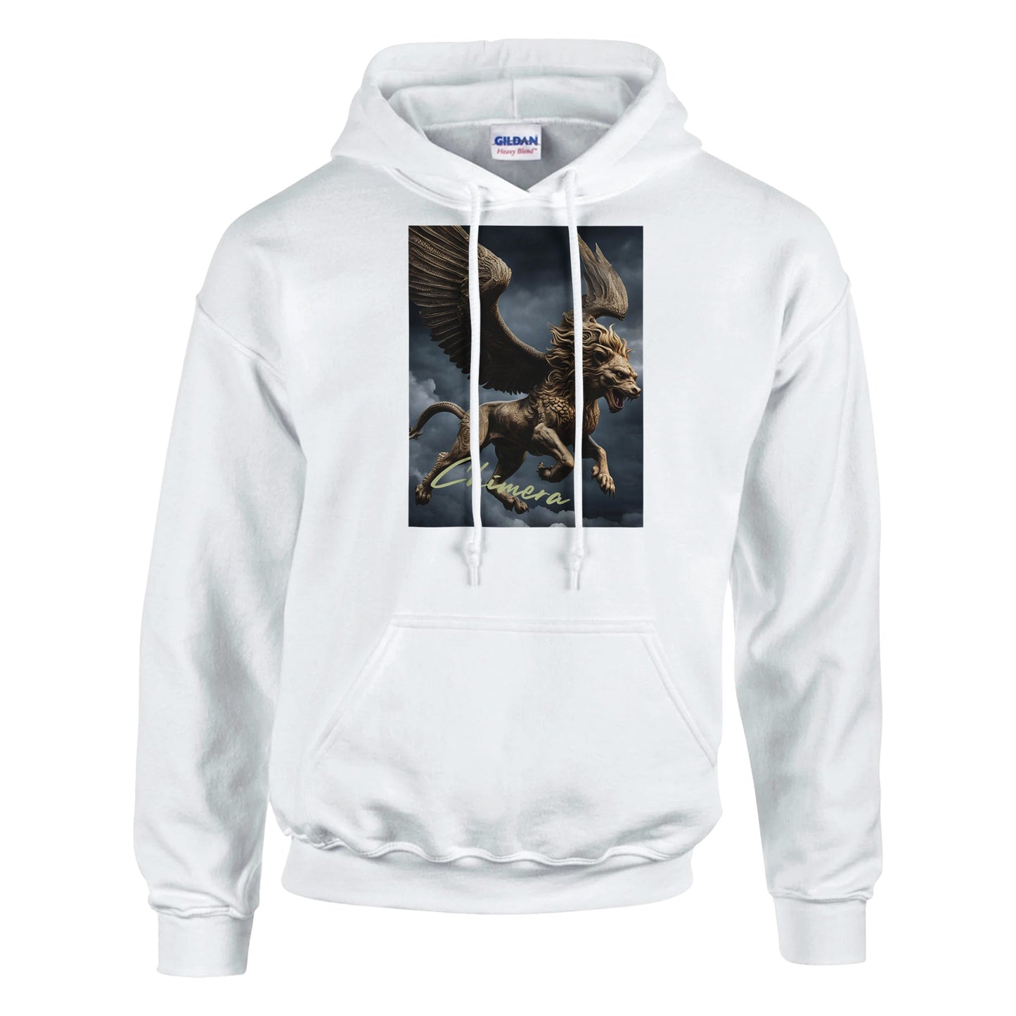 classic unisex pullover hoodie Fantasy Art chimera golden personalized