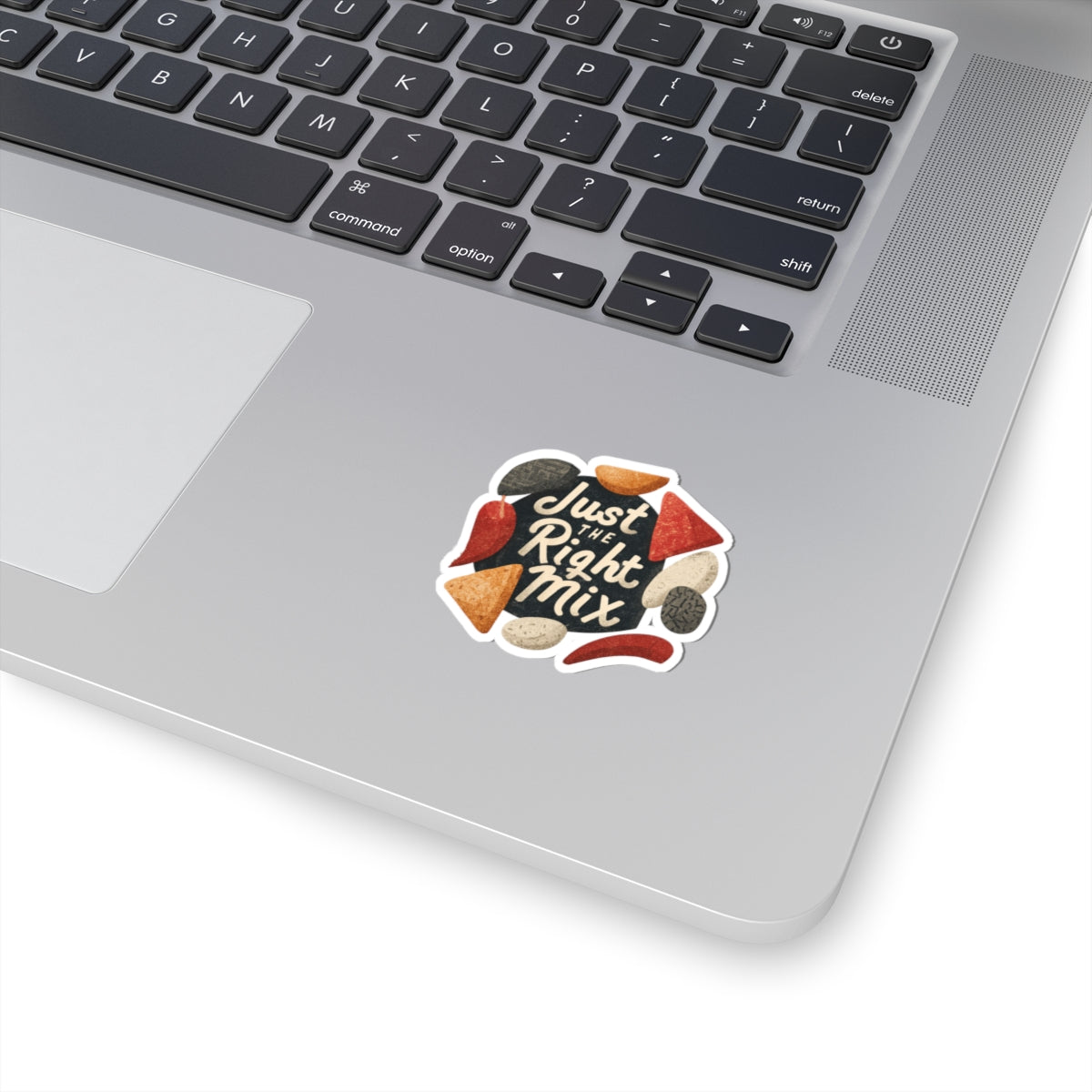 Just the Right Mix phrase on a Kiss-Cut Sticker