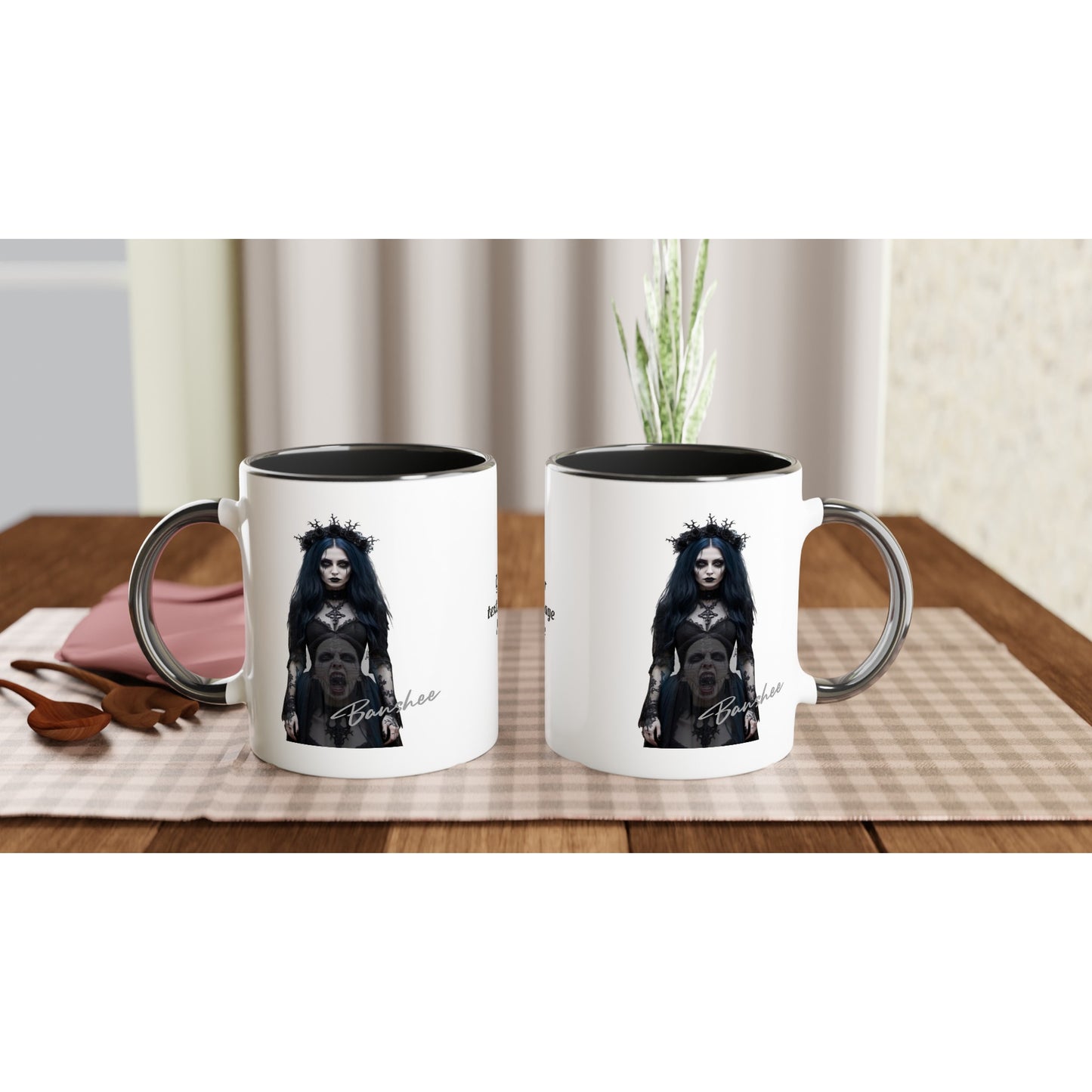 11oz ceramic mug with color inside banshee wail personalized