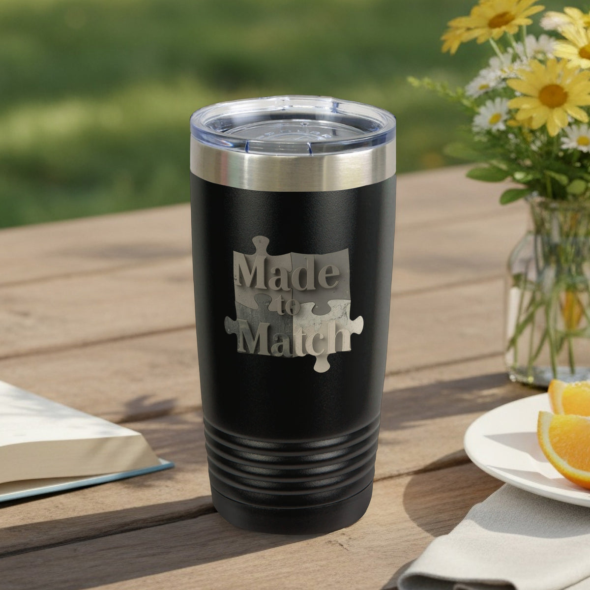 Made to Match Puzzle Piece Insulated Tumbler Product
