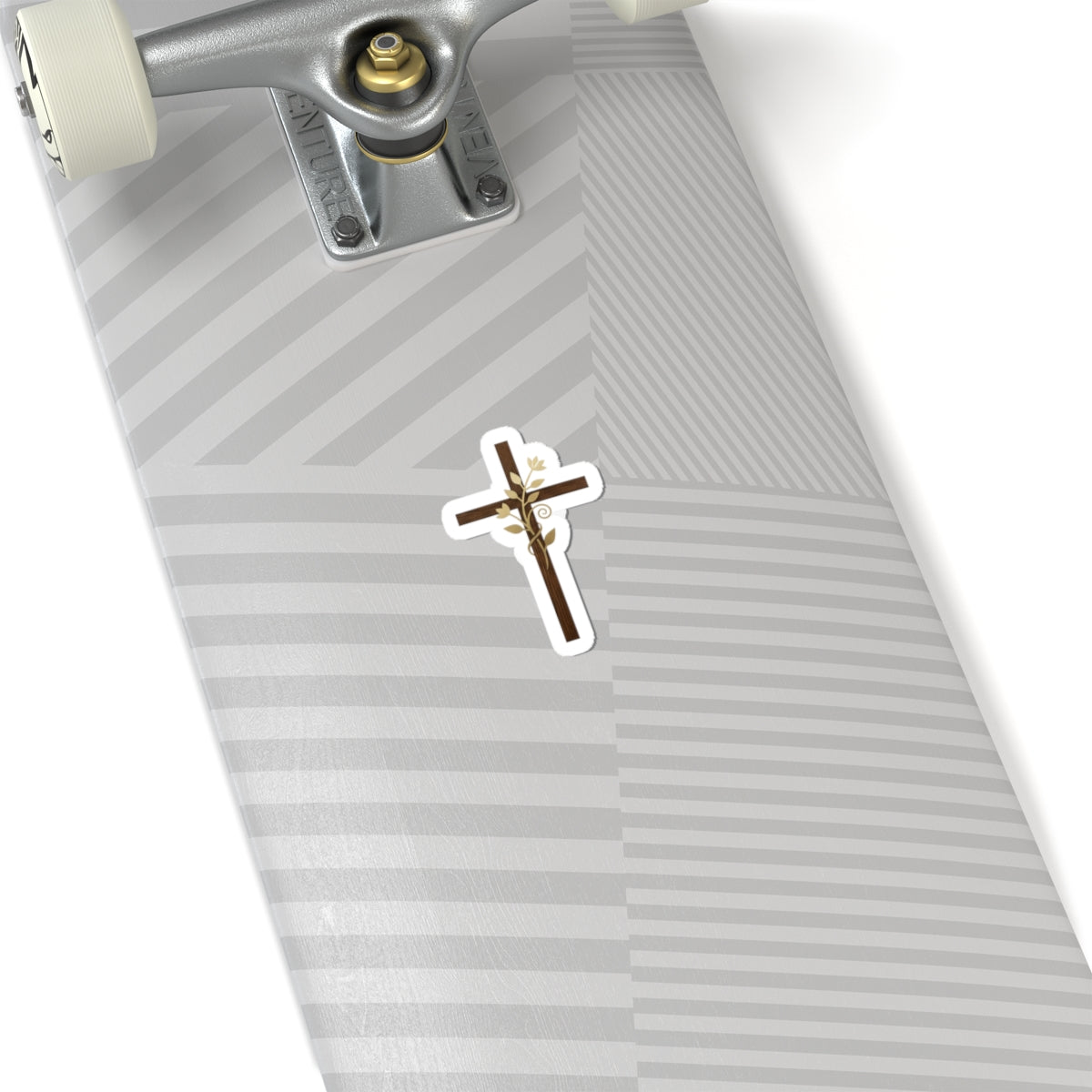 Brown Cross Floral Vine Wrapped Design Christian product type