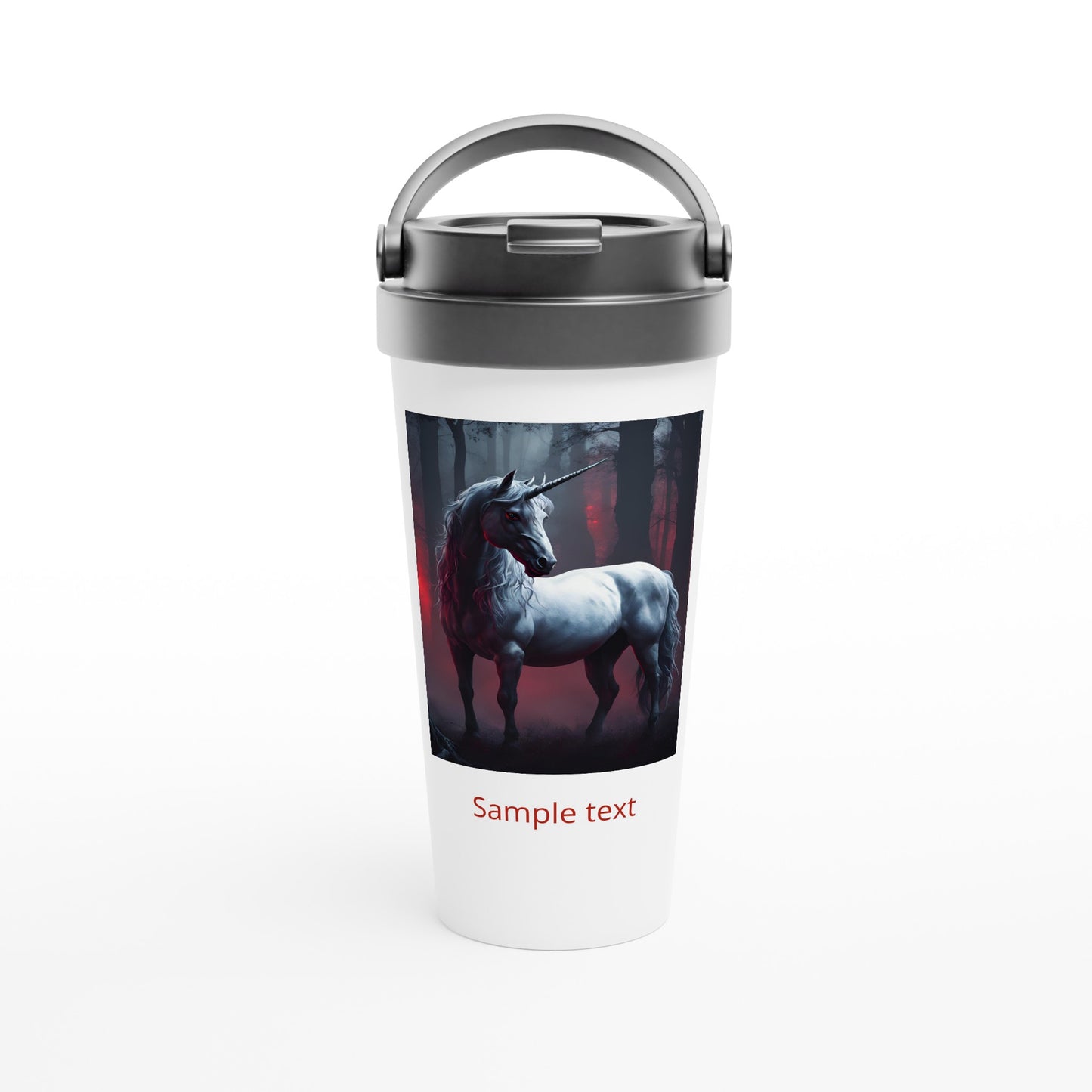 15oz stainless steel travel mug majestic unicorn personalized