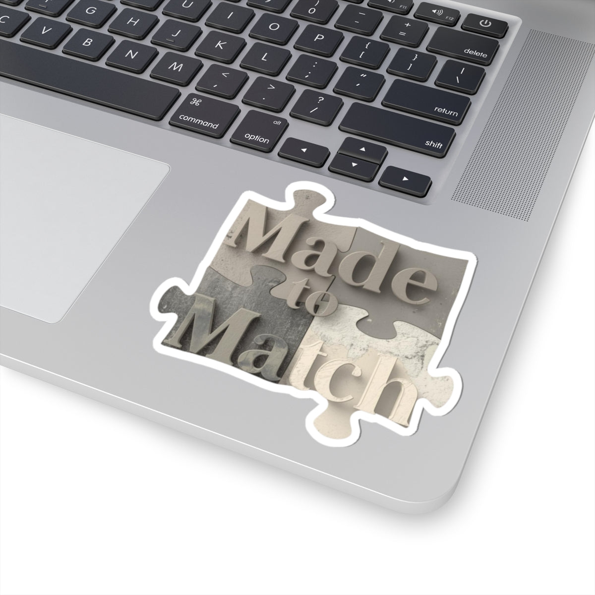 Made to Match Puzzle Piece Sticker for Laptops and Devices