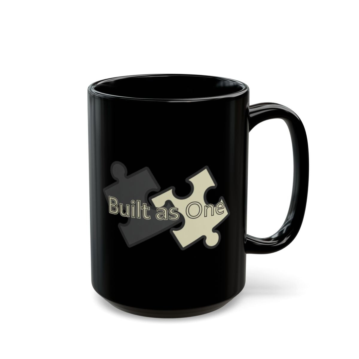 Built as One Puzzle Piece Design Mug