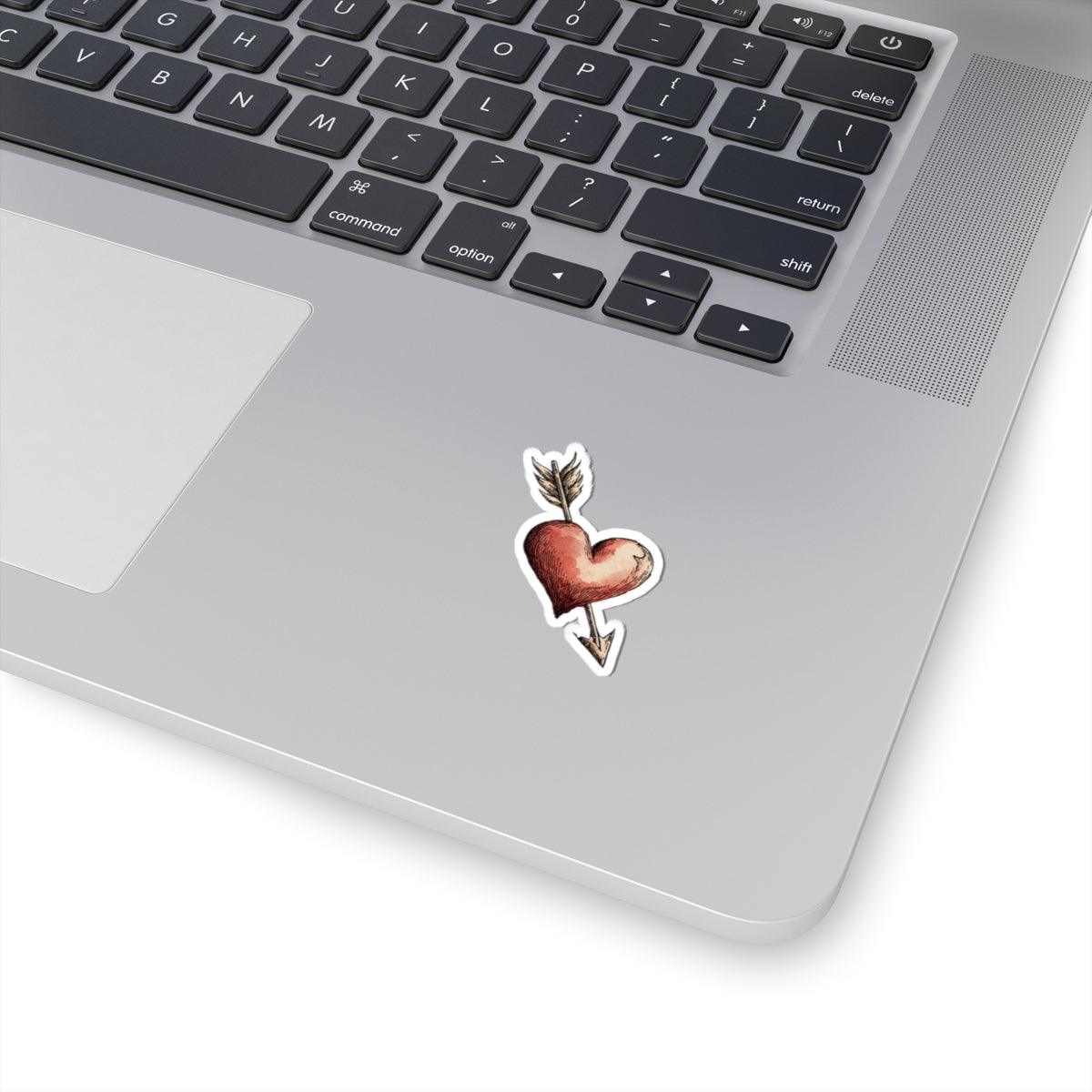 Heart with Arrow Sticker for Laptops or Notebooks