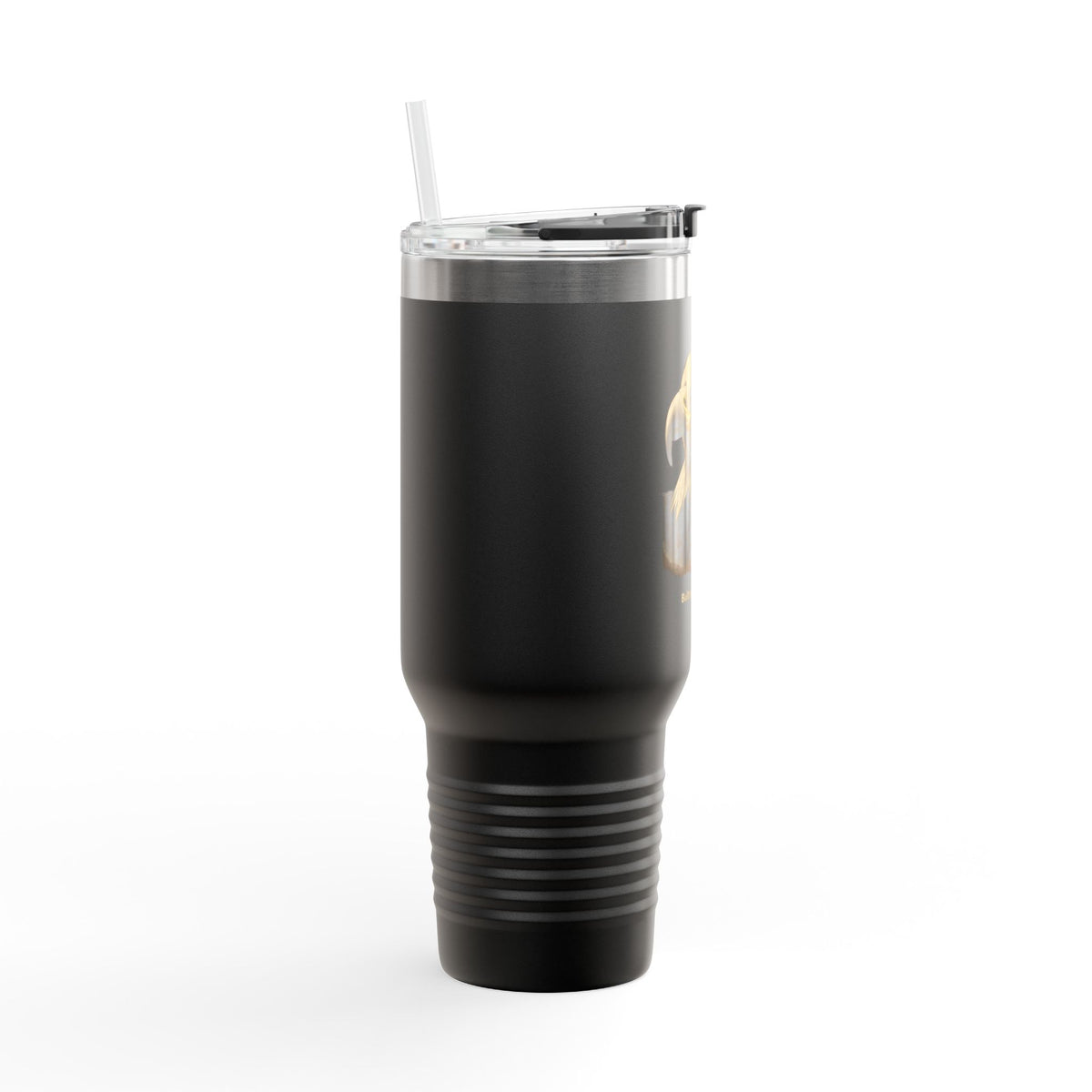 Built for Strength text on the muted of a 40oz Insulated Travel Mug
