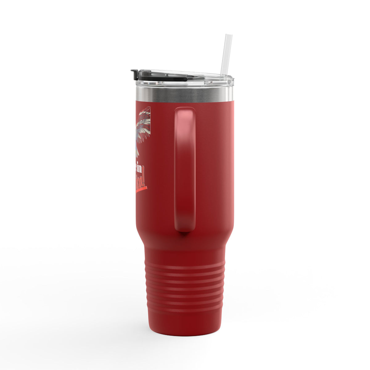 Made In America Patriotic Eagle on a 40oz tumbler