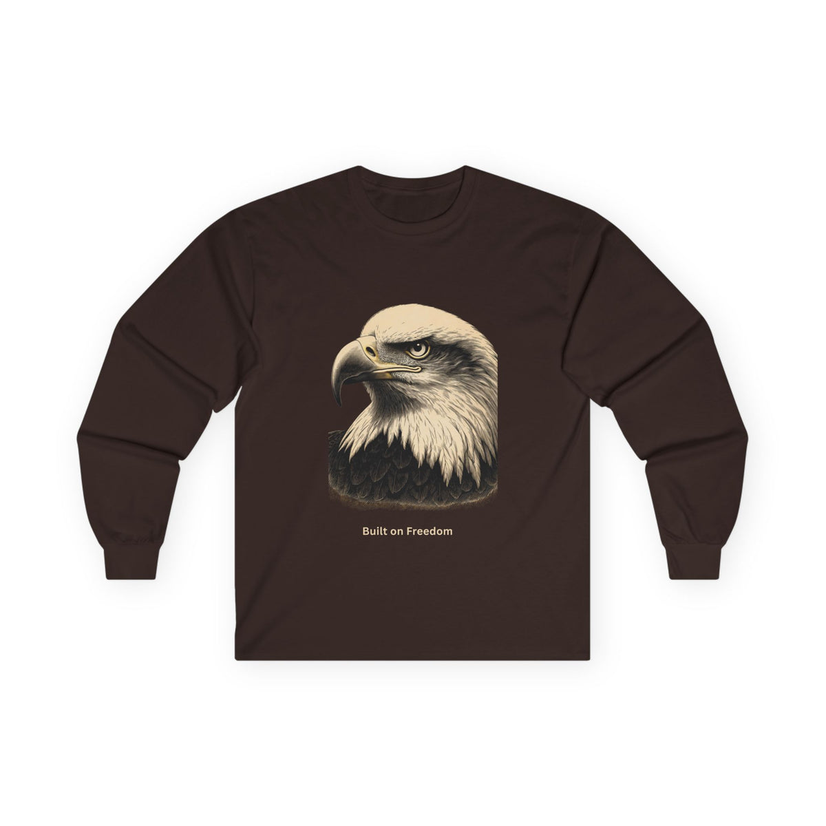 Built for Strength text on a Long-Sleeve Tee