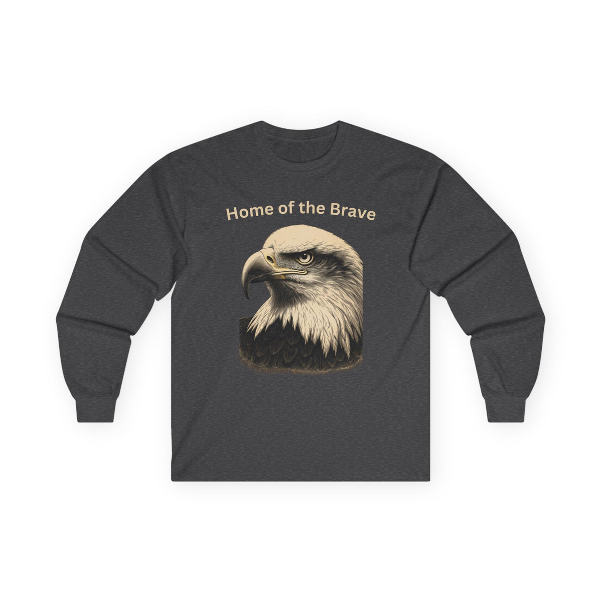 Engraved Eagle - Home of the Brave - Top – Long-Sleeve Tee