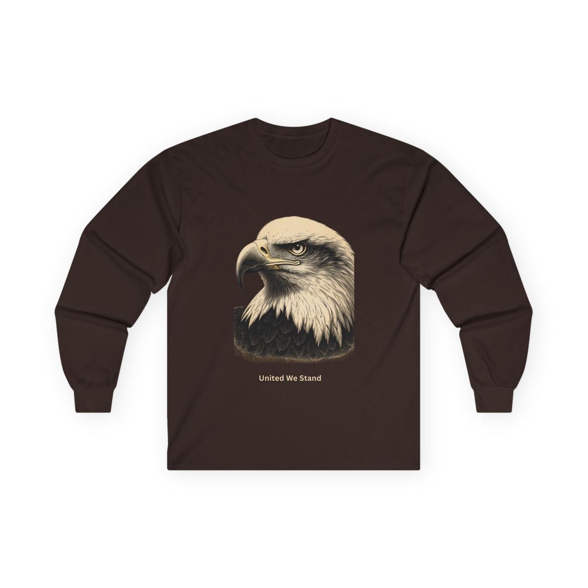 United We Stand text on a Long-Sleeve Tee