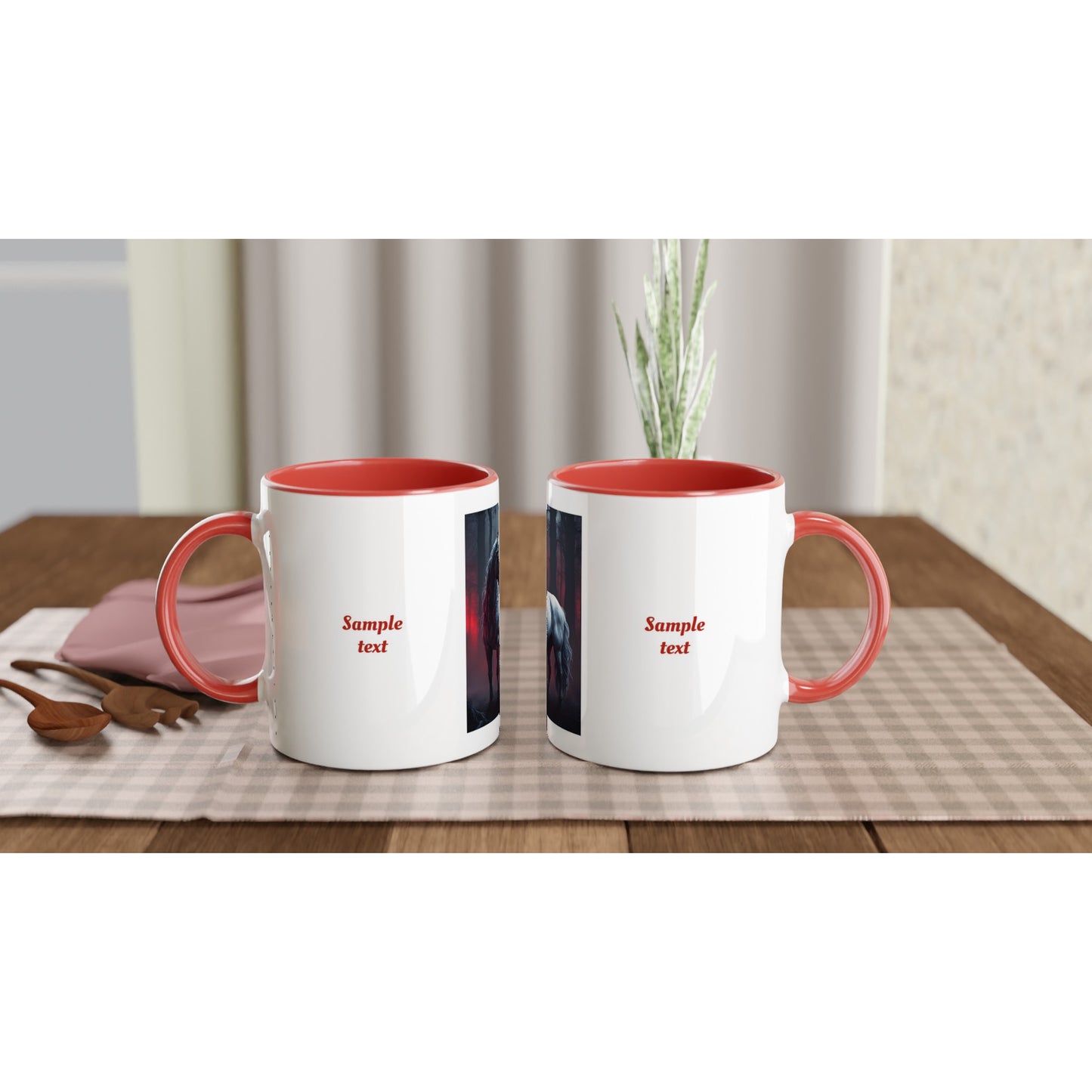 11oz ceramic mug with color inside majestic unicorn personalized