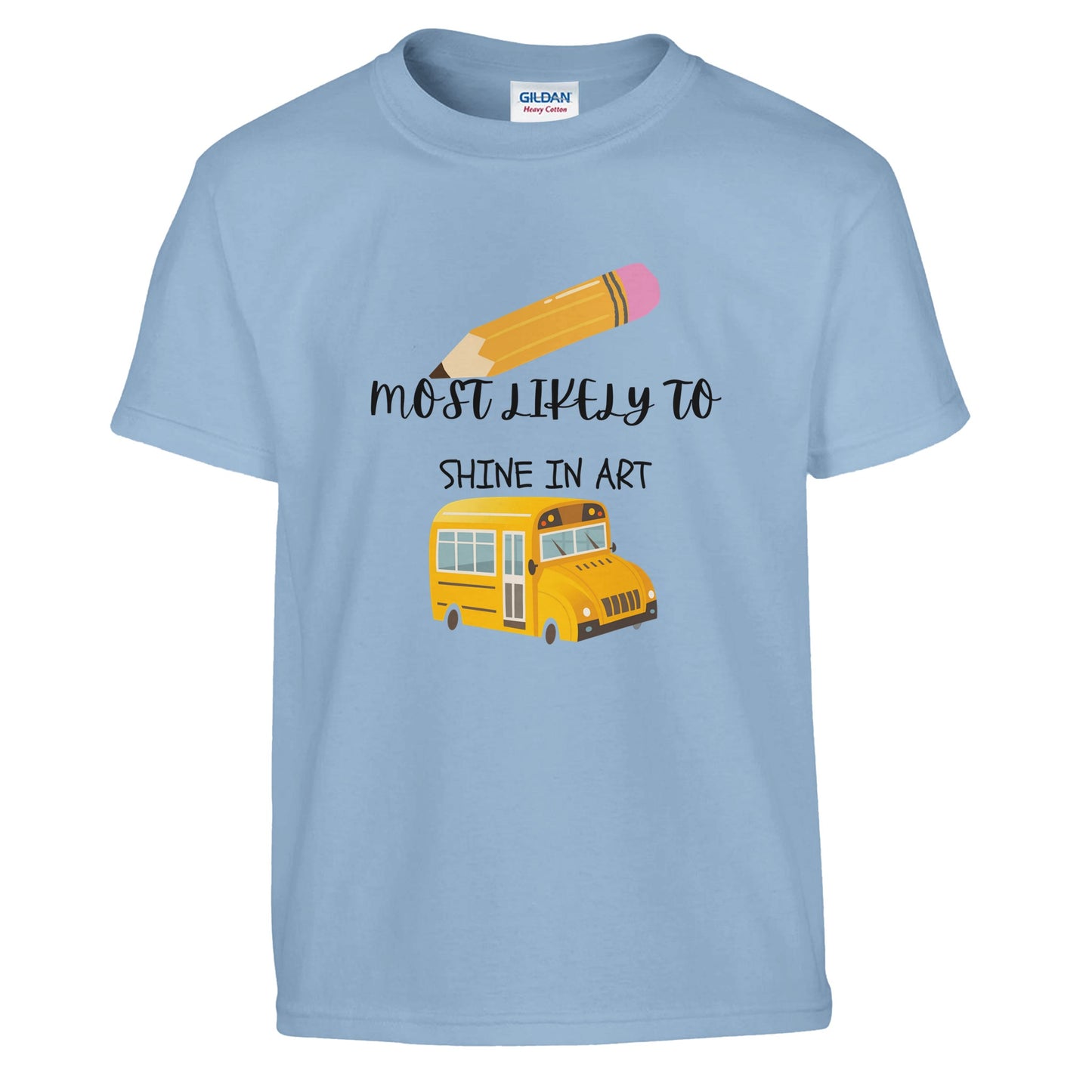 Most Likely To Shine in Art on a heavyweight T-Shirt