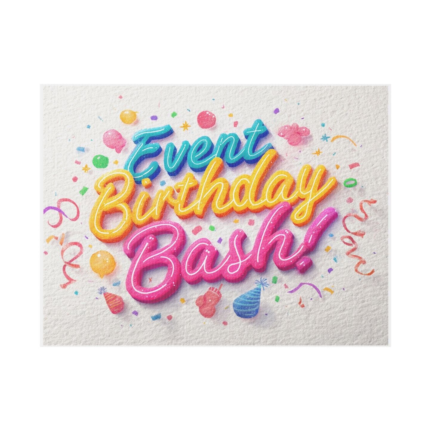 Birthday Party Plastic Yard Sign