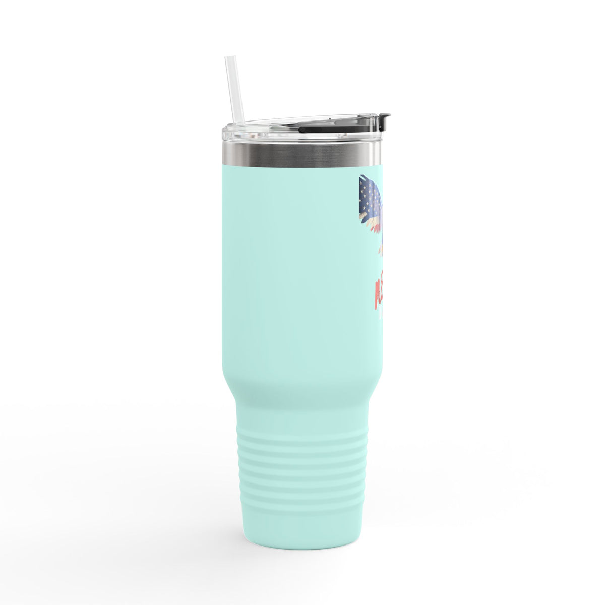 Never Forget Patriotic Eagle on a 40oz tumbler