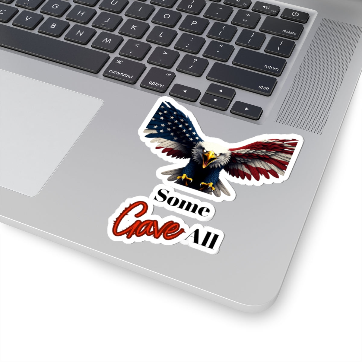 Some Gave All Patriotic Eagle on a Kiss-Cut Stickers