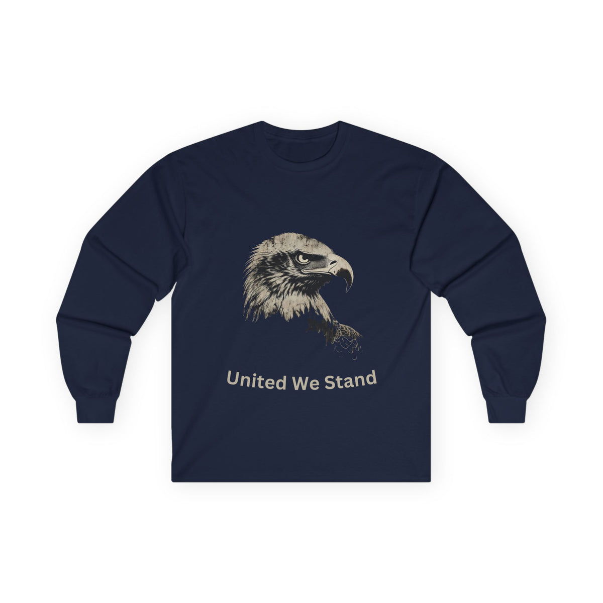United We Stand text on a Long-Sleeve Tee
