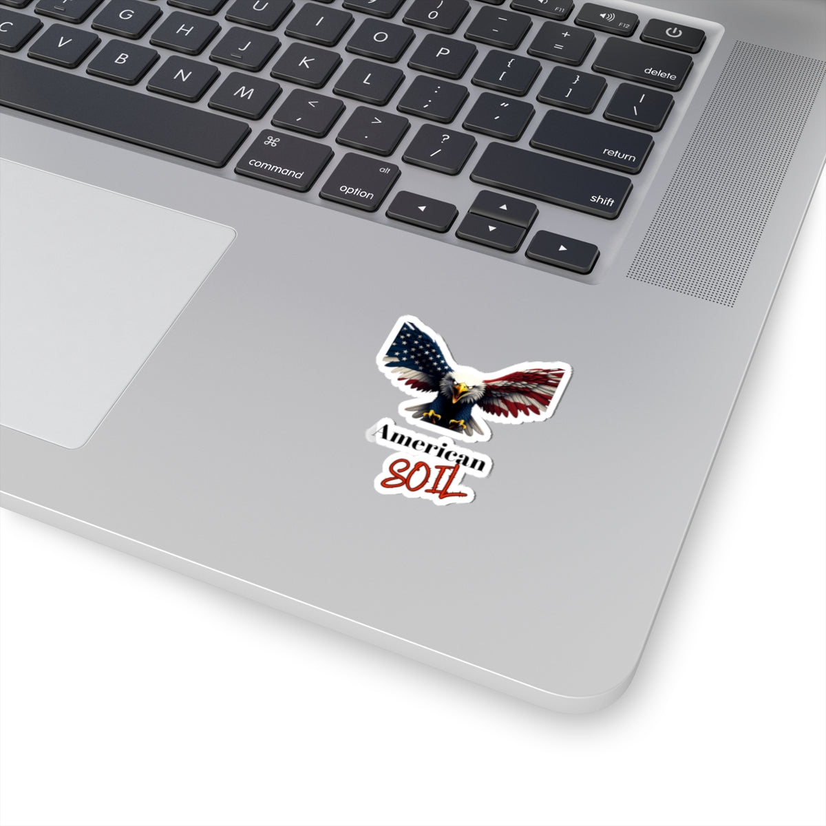American Soil Patriotic Eagle on a Kiss-Cut Stickers