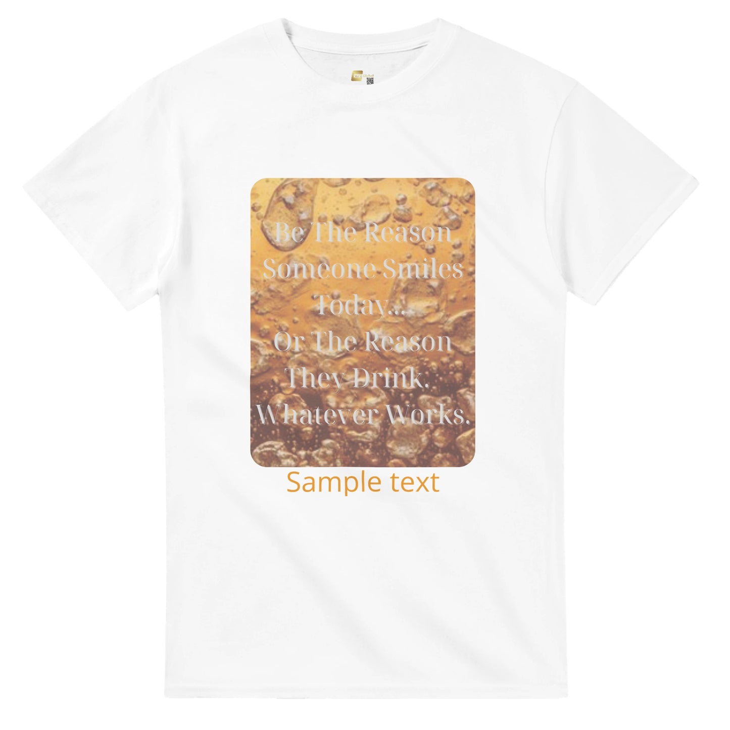 heavyweight crewneck t-shirt Specialty Designs lifestyle tees beer smile personalized