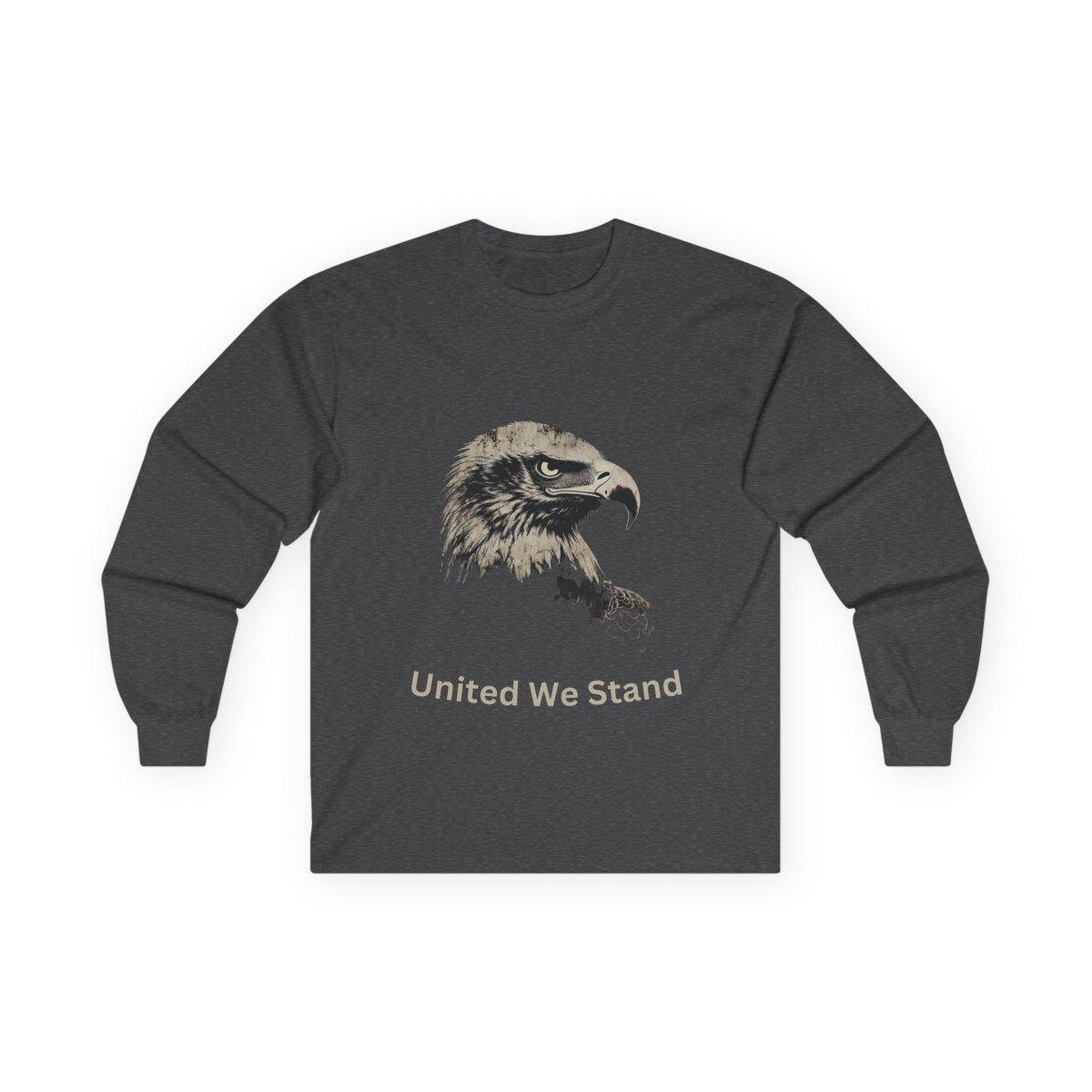 United We Stand text on a Long-Sleeve Tee