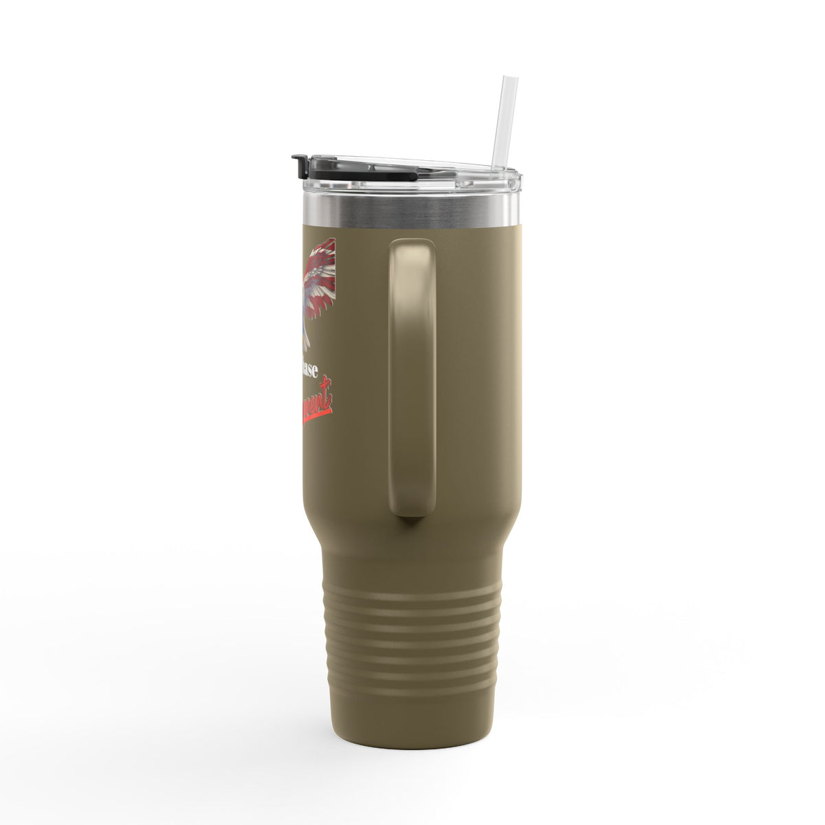 Not A Phase Permanent Patriotic Eagle on a 40oz tumbler