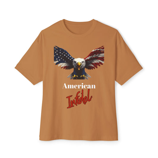 American Infidel Patriotic Eagle on a Premium Tee