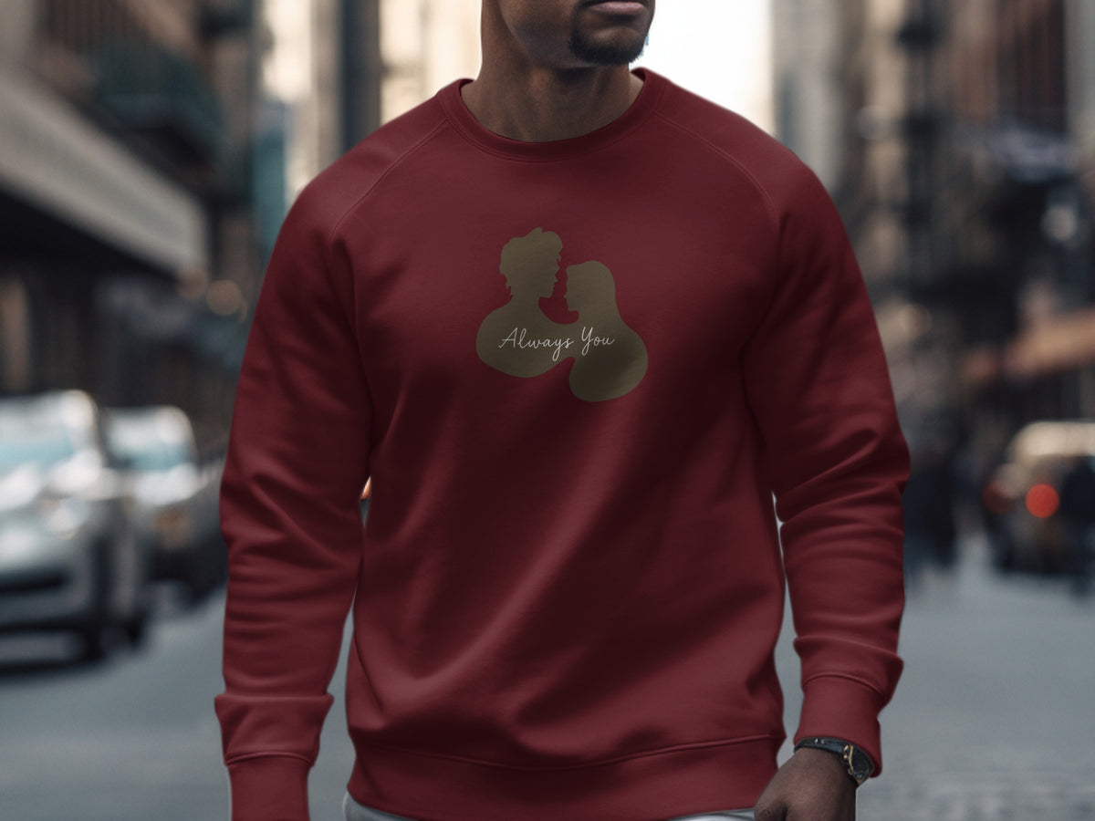Always You Silhouette Graphic Long Sleeve Sweatshirt