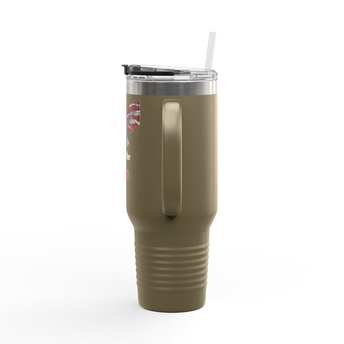 Back The Blue Patriotic Eagle on 40oz tumbler