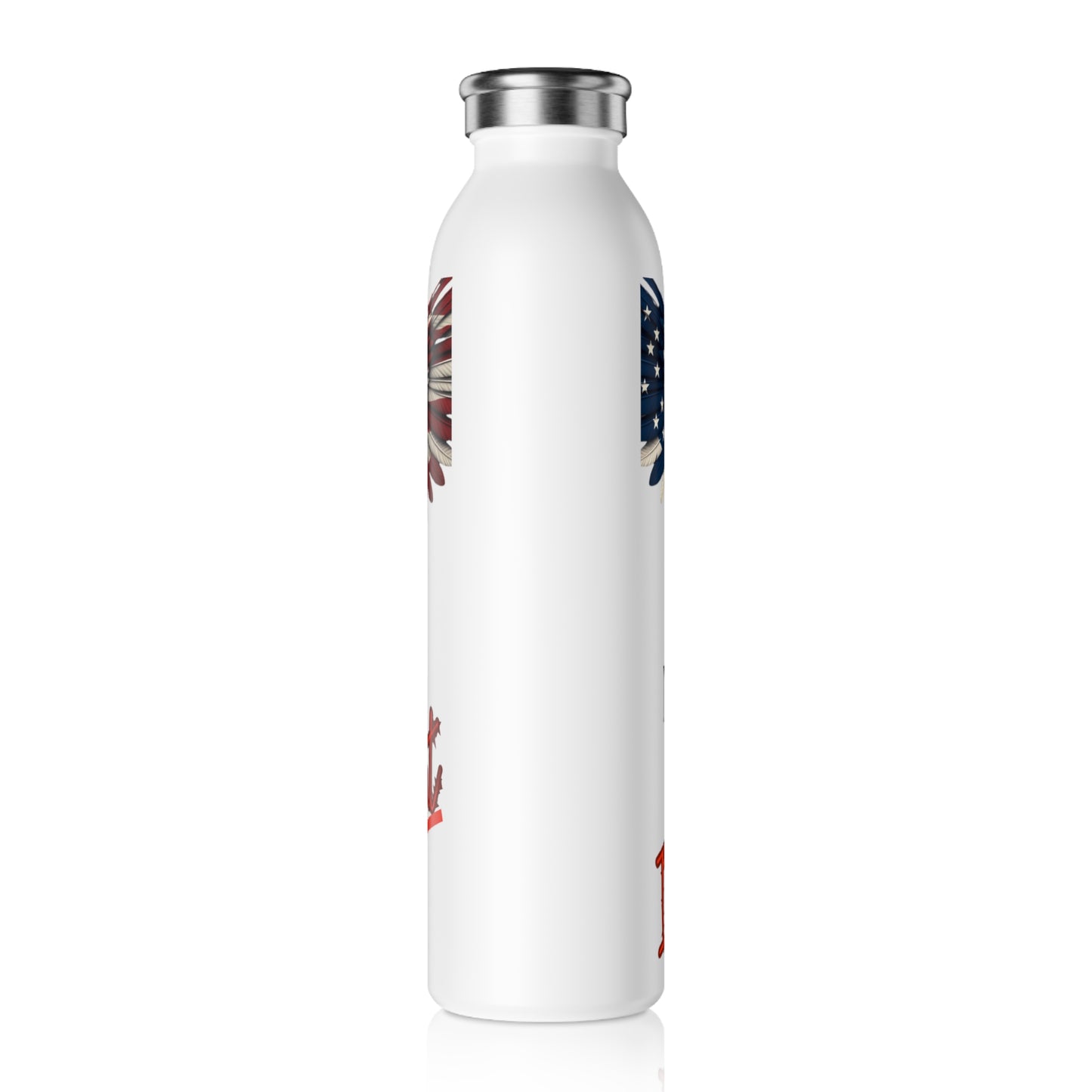 Not A Phase It's Permanent Patriotic Eagle on a 20oz Stainless Steel Water Bottle