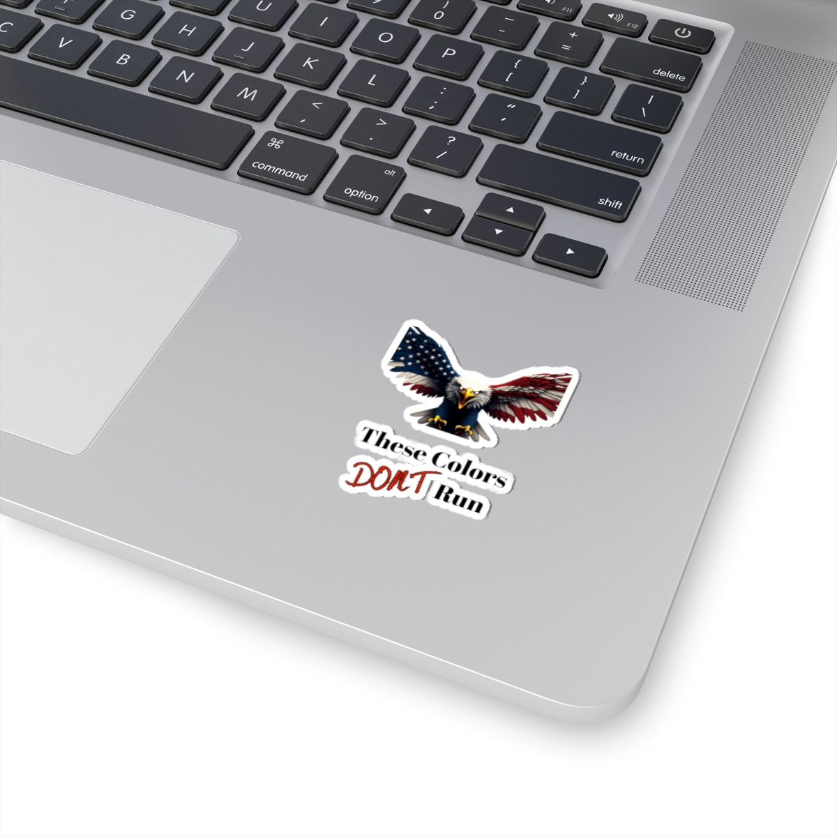 These Colors Don't Run Patriotic Eagle on a Kiss-Cut Stickers