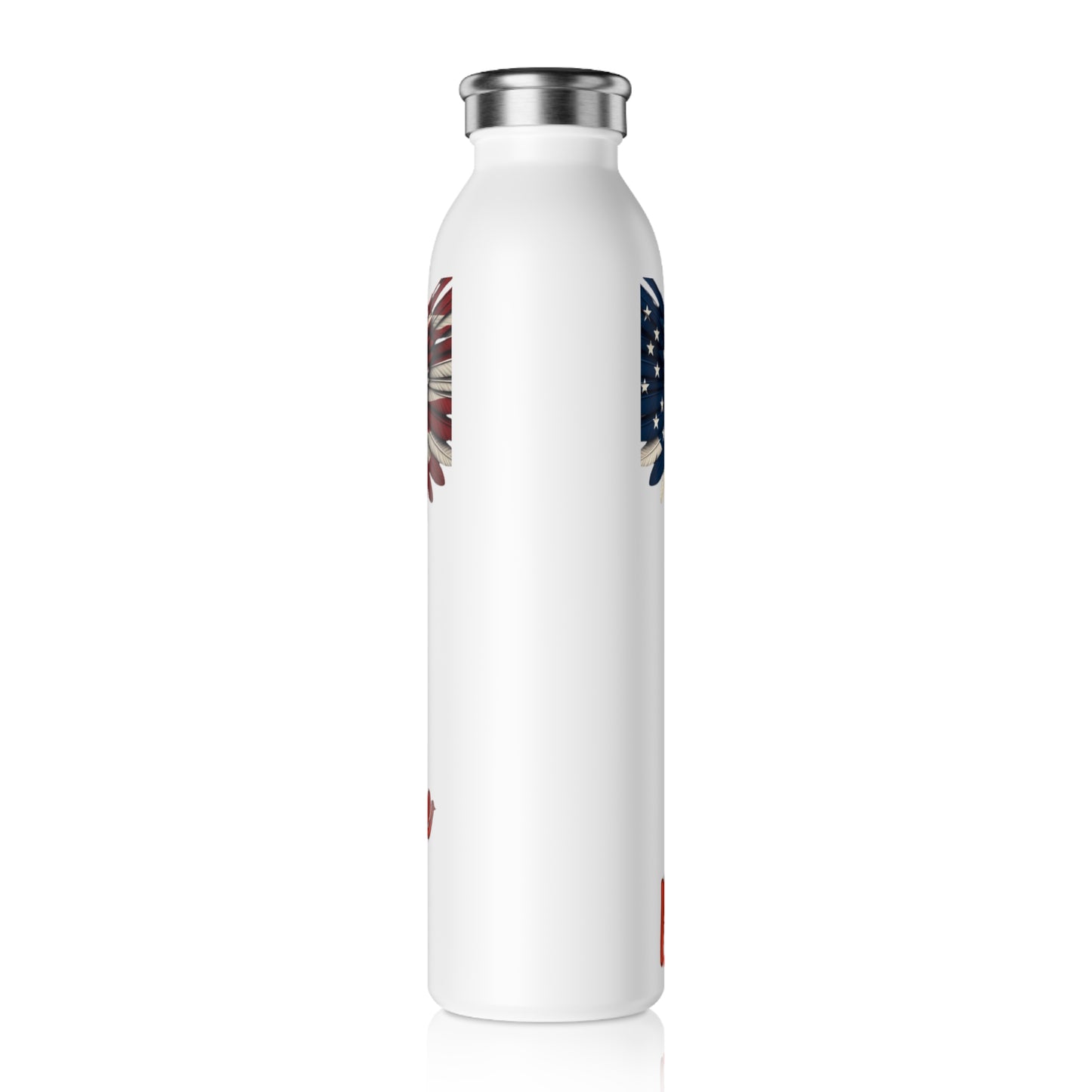 Freedom Non-Negotiable Patriotic Eagle on a 20oz Stainless Steel Water Bottle