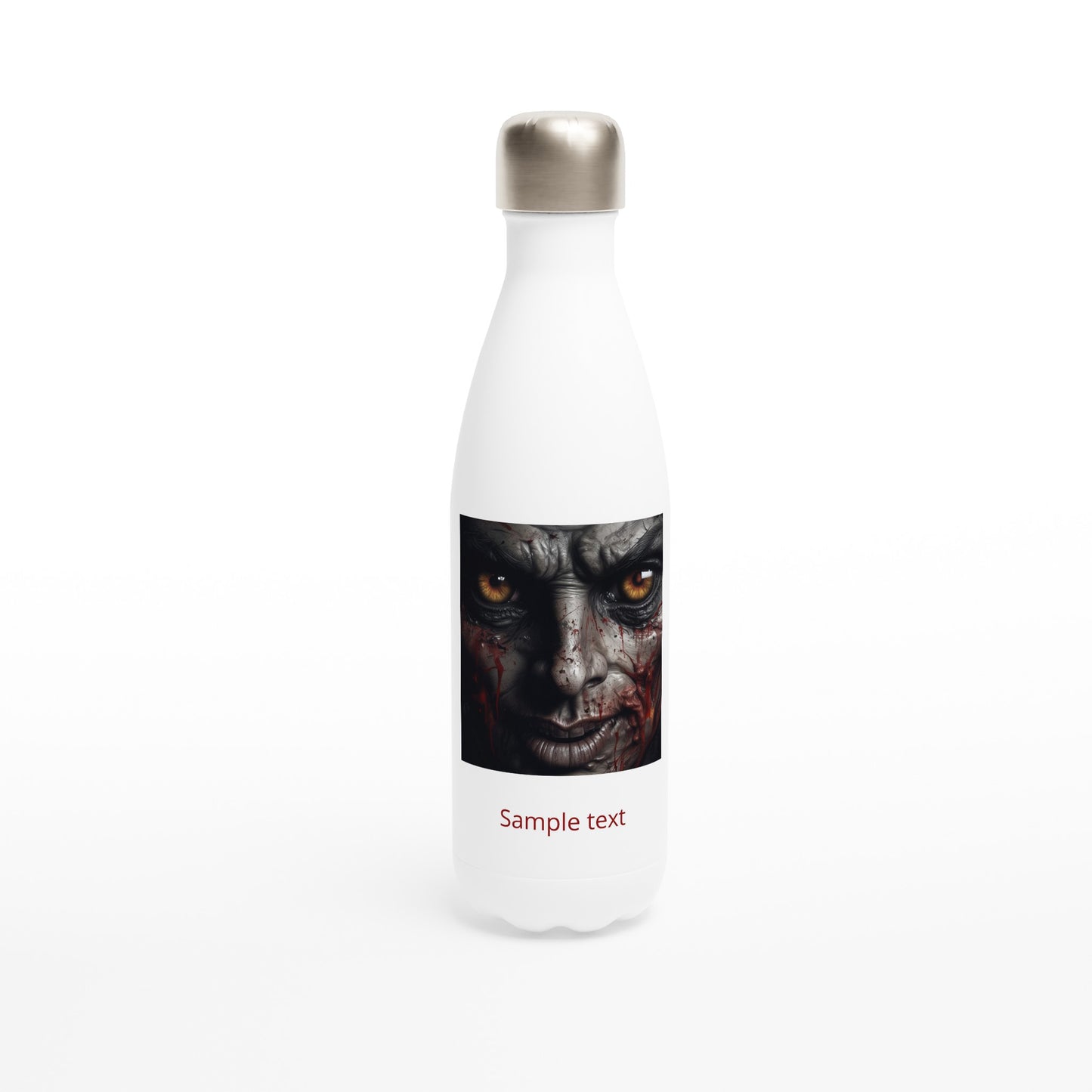 17oz stainless steel water bottle angry blood face personalized