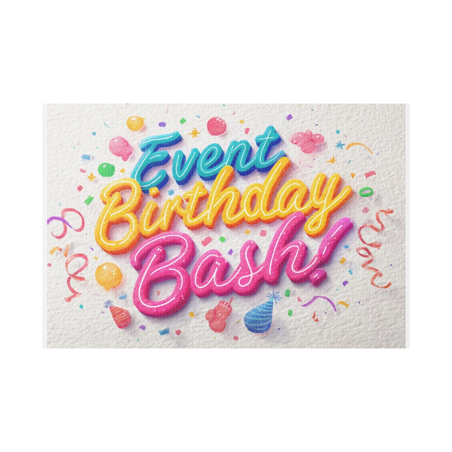 Birthday Party Plastic Yard Sign
