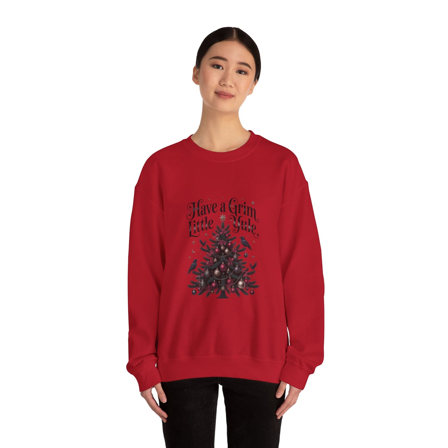 Have a Grim Little Yule on a Crewneck Sweatshirt