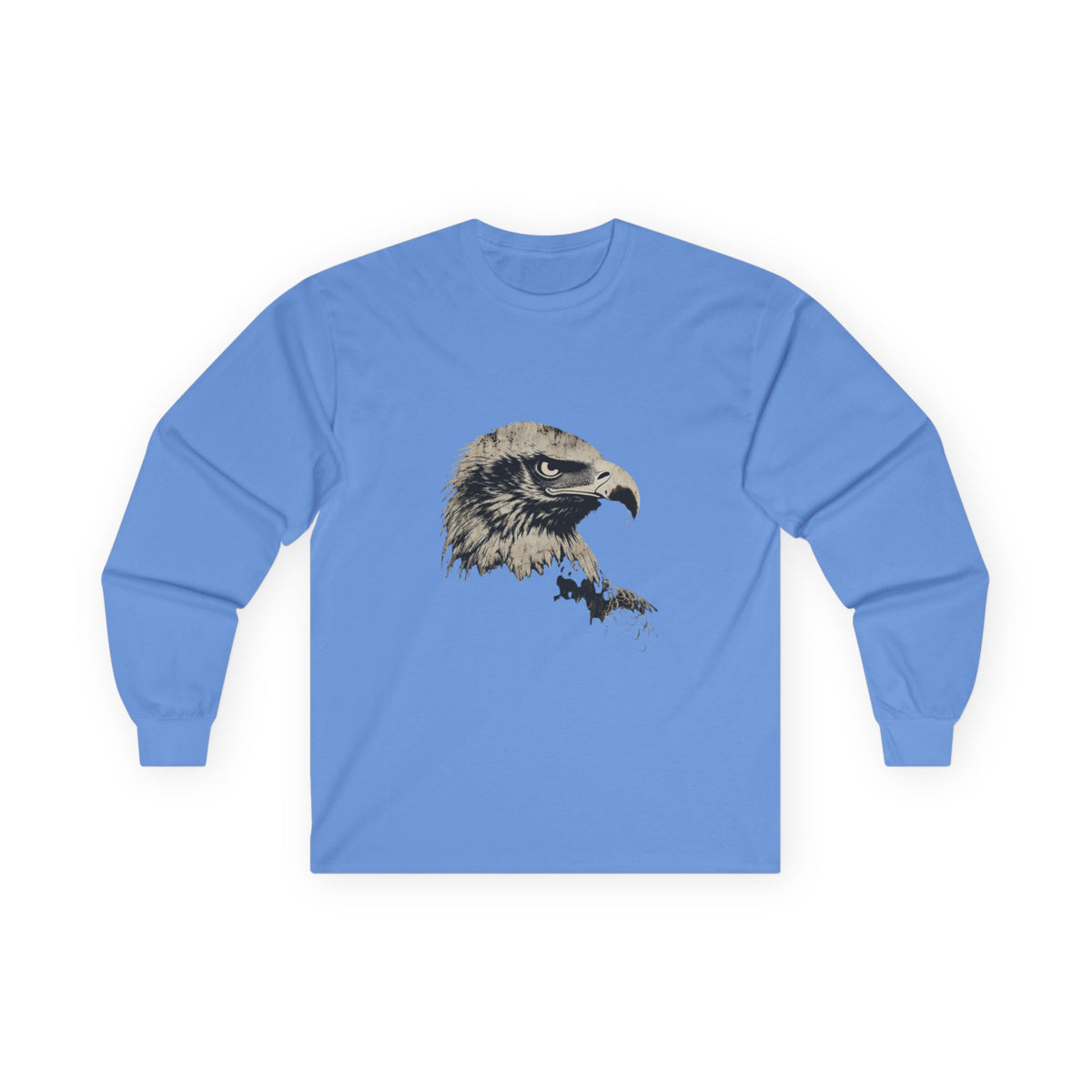 Heritage Eagle Head on a Long-Sleeve Tee