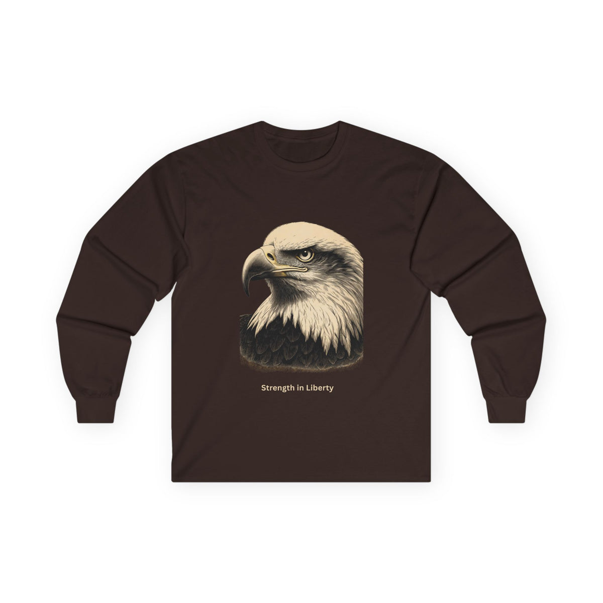 Engraved Eagle - Strength in Liberty - Muted – Long-Sleeve Tee