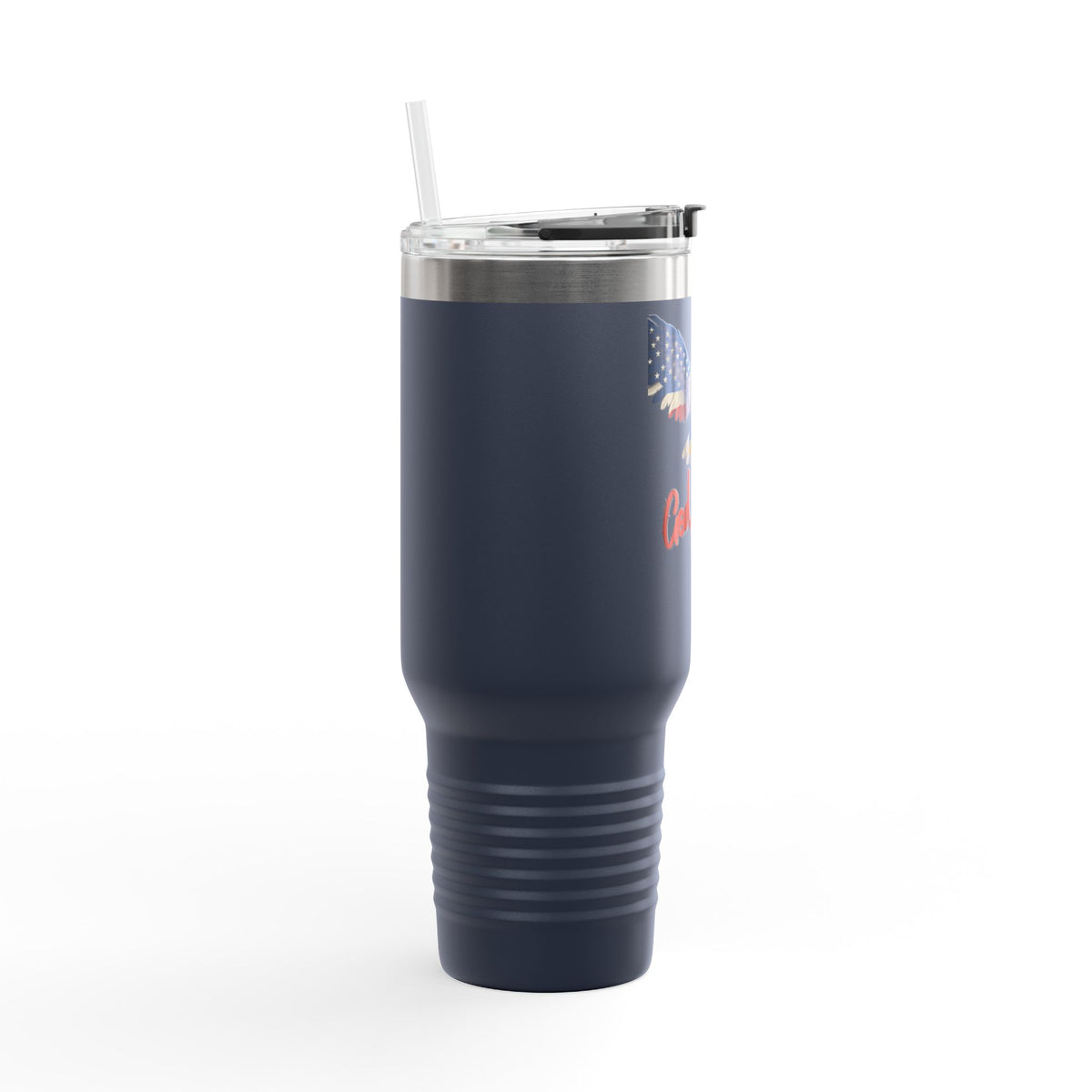 God Guns & Guts Patriotic Eagle on a 40oz tumbler