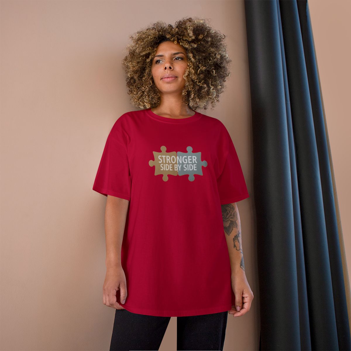 Stronger Side By Side Graphic T-shirt