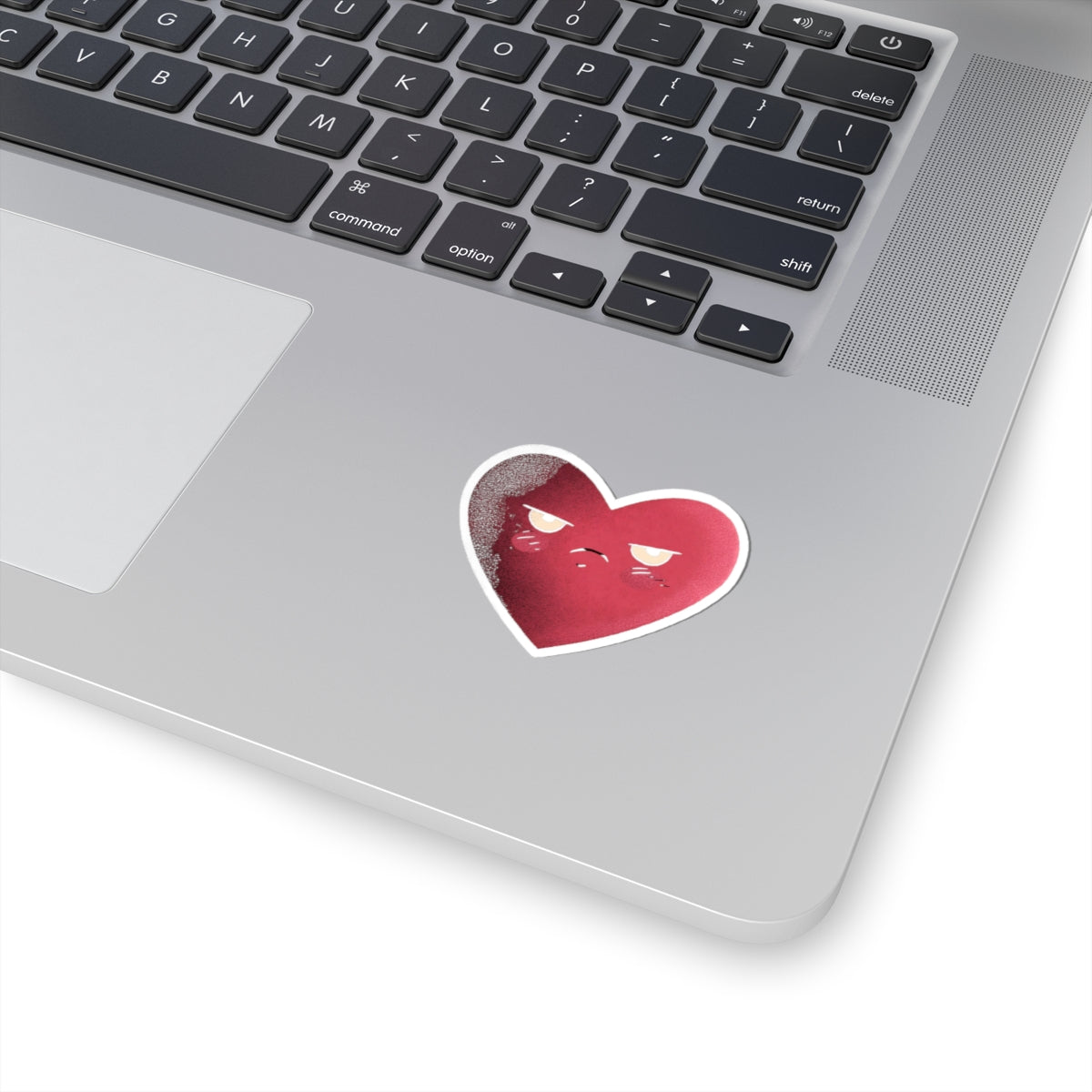 Cute Angry Heart Sticker Laptop Decoration Sticker