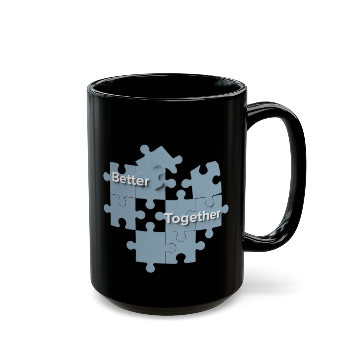 Better Together Puzzle Graphic Mug for Coffee Lovers