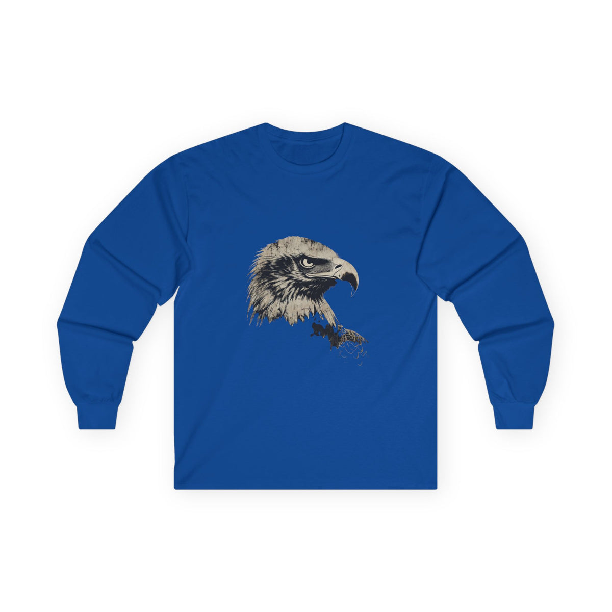Heritage Eagle Head on a Long-Sleeve Tee