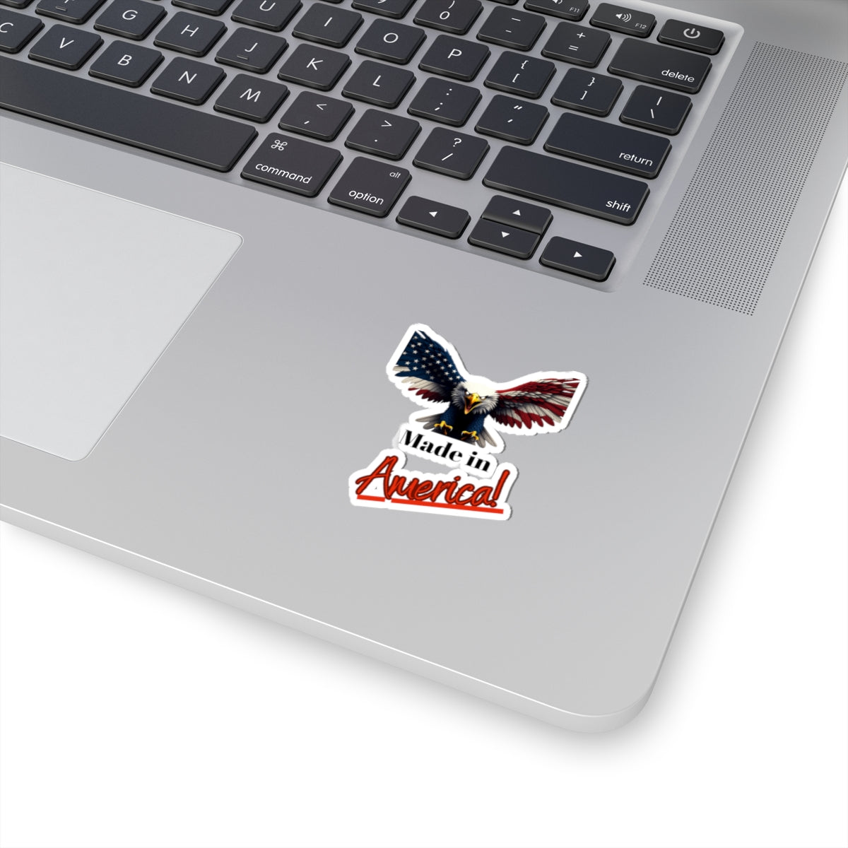 Made In America Patriotic Eagle on a Kiss-Cut Stickers
