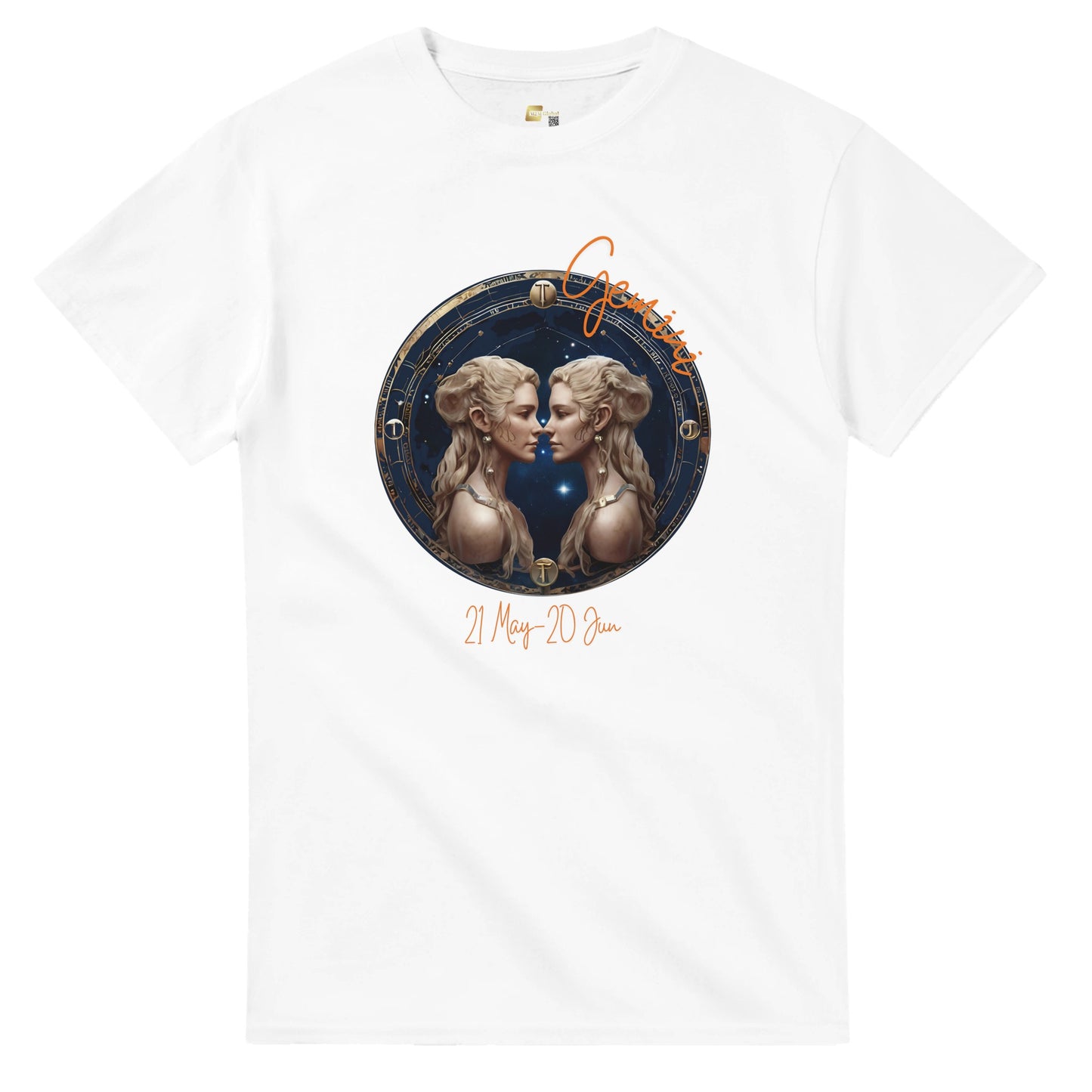 heavyweight crewneck t-shirt Astrology gemini twins personalized