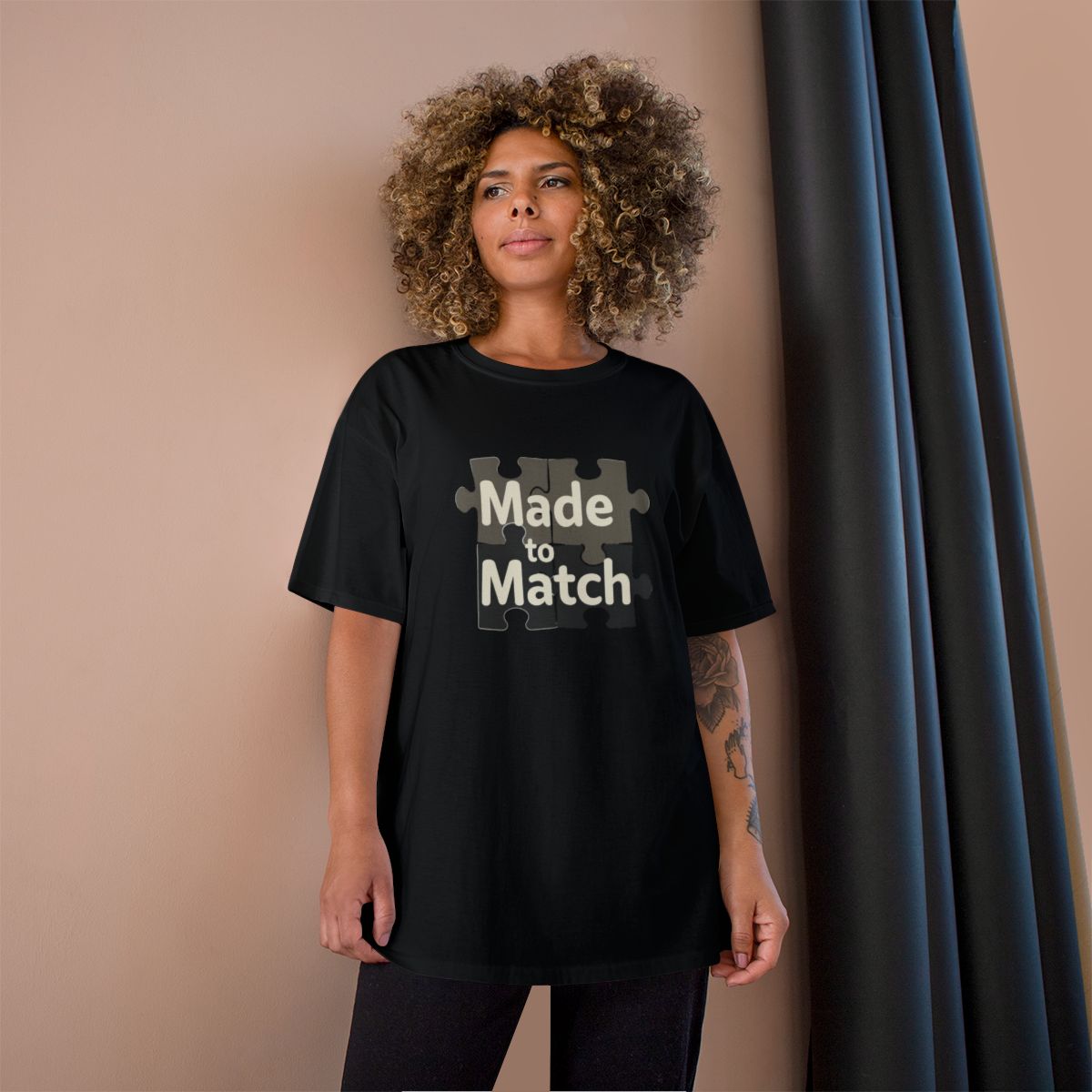 Made to Match Puzzle Graphic T-Shirt