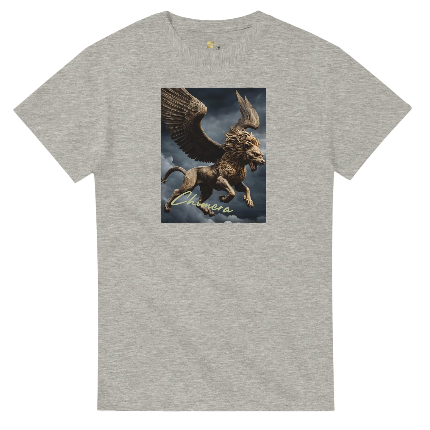 heavyweight crewneck t-shirt Fantasy Art chimera golden personalized